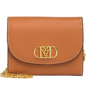 MCM Mode Travia Trifold Chain Wallet in Nappa Leather